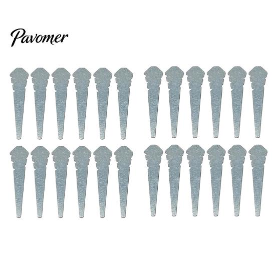 Bricklaying Leveling Tools 12/24Pcs Heavy Duty Masonry Line Pins, Bricklayer for Wall Construction Aid Precise Brick Laying, Block Alignment