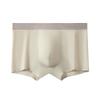 Plus Size Men's Summer Ultra Thin Oyster Vegetable Antibacterial Crotch Ice Silk Non Mark Quick Drying Mid Waist Flat Angle Briefs