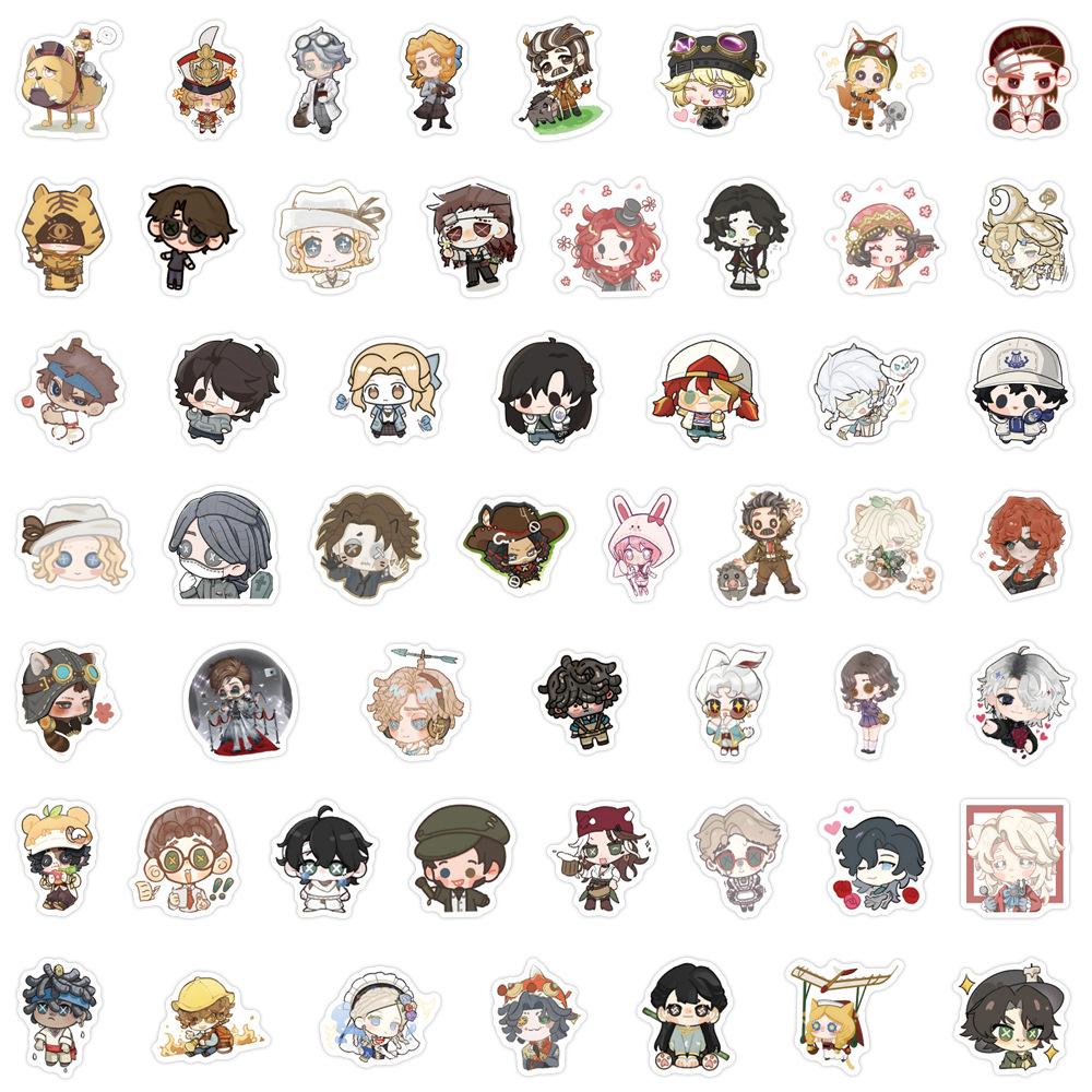 105 Pictures of The Fifth Personality Survival QQ People Graffiti Stickers Decorate Refrigerator Skateboard DIY Personality Stickers