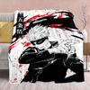 Jujutsu Kaisen Anime Flanelldecke - Weich Warm Perfekt für Sofa, Bettwäsche Camping Reise Büro Heimdekoration -QJY