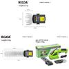 Garden Hedge Trimmer With Lithium Battery For Lawn And Shrub Pruning