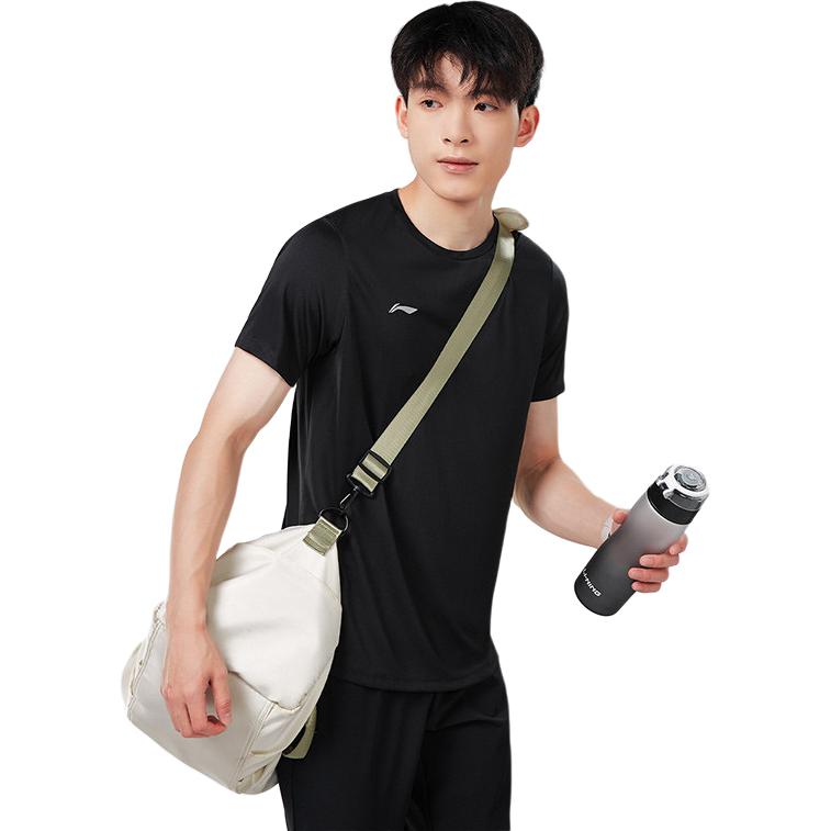 Li Ning Sports Life Collection T Shirt Men's Black ATSU873-1