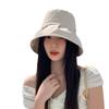 Hat women's fashion big head circumference metal standard bucket hat sun protection sun hat summer face small sun hat