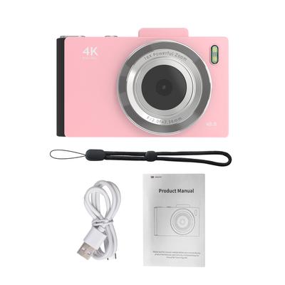 4K Digital Camera Portable Digital Video Camera CCD Camera 48MP 2.8 Inch IPS Screen Anti Shake 16X Zoom Auto Focus with