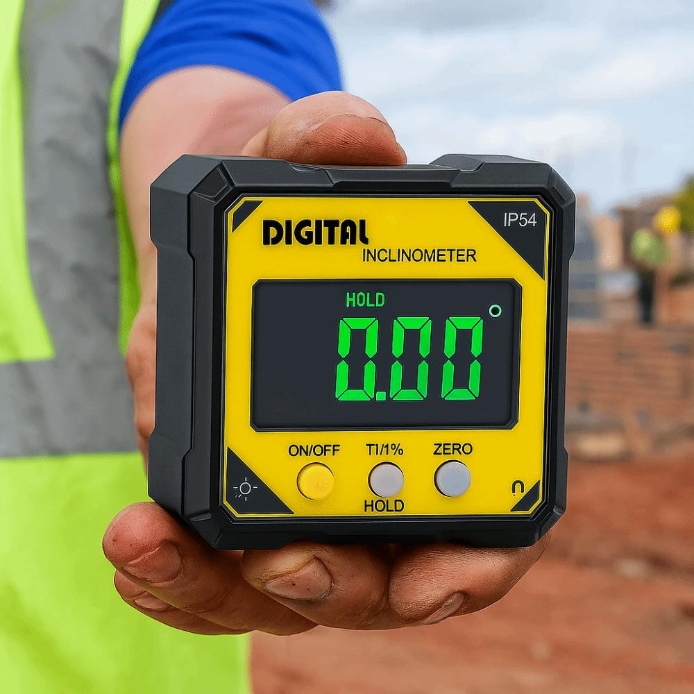 Rechargeable Laser Angle Ruler 4 Sides Magnet Inclinometer Angle Gauge Tilt Angle Box Woodworking