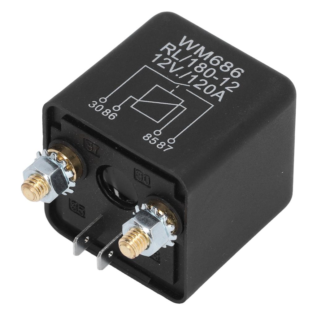 Anlassermagnetrelais aus Kupfer und ABS, Ersatz für das Anlassermagnetrelais für Autos, 12 VDC, 120 A