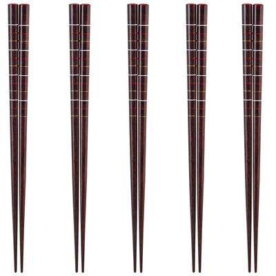 Happy Set of Made In PID2544 J-kitchens Chopsticks, 5, Material Wood, Chopsticks, Japan,