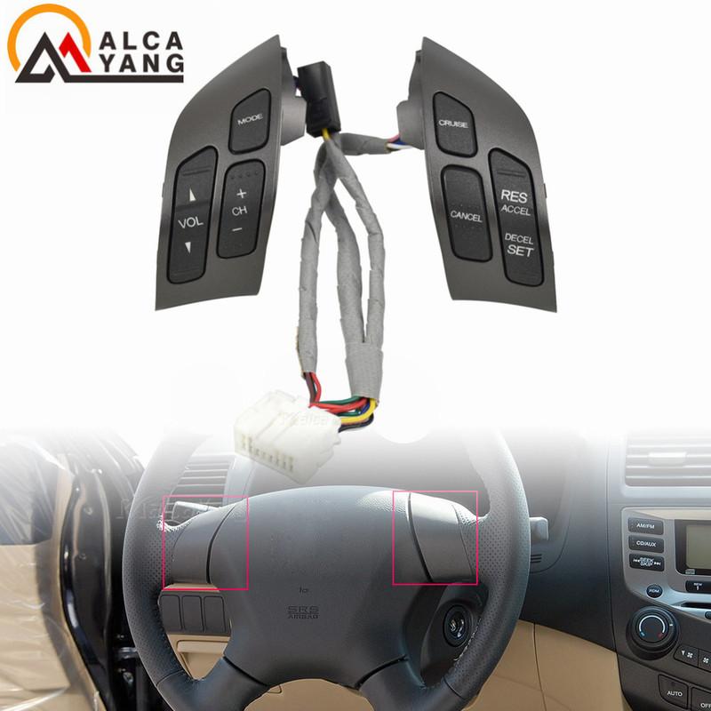 Malcayang 35880SDBA01ZA Steering Wheel Audio Control Switch For Honda Accord 2003-2007