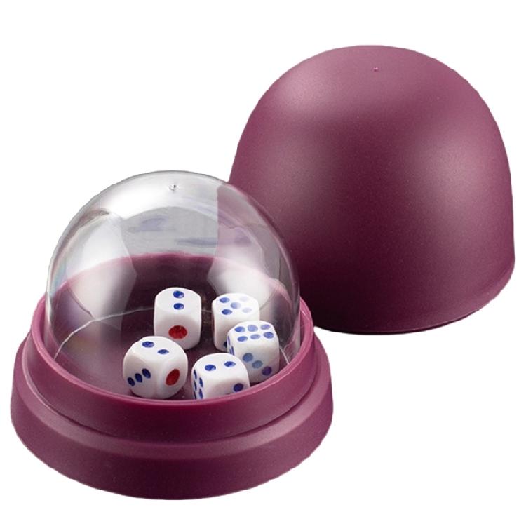 Dices Rolling Cup with 5 Dices for Authentics Gaming Dices Game Ensures Fair Playing in Leisure Betting Game