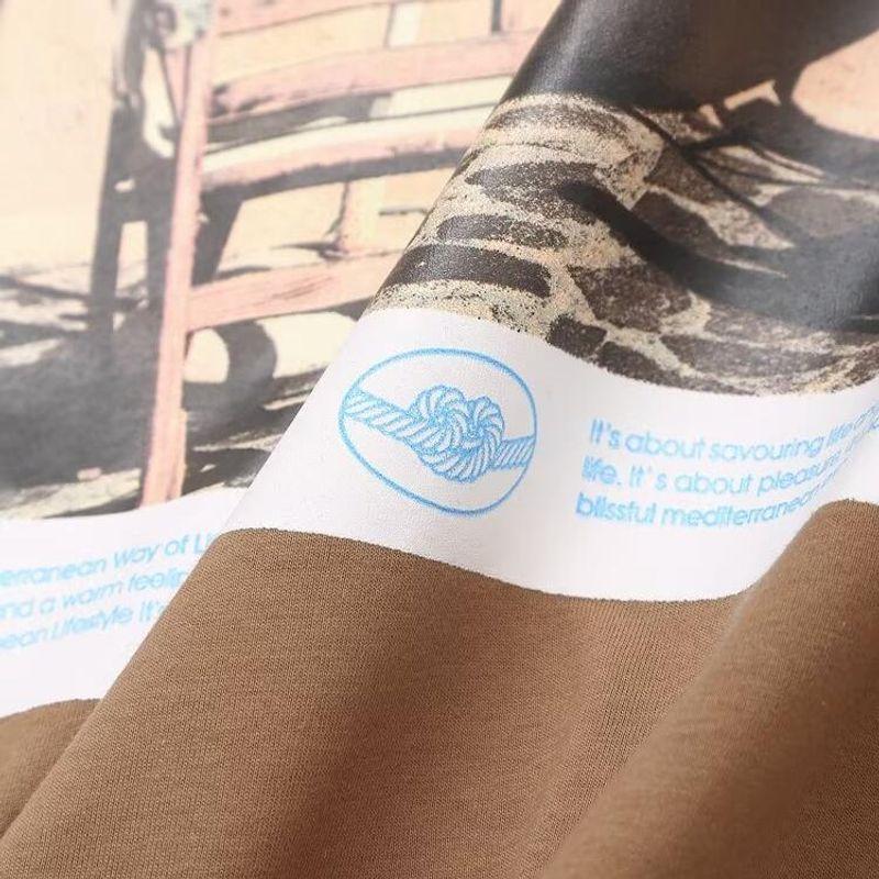 Kaslead New Arrival Women's Clothing Fashion Style Fashion All-Match Casual Photo Print T-shirt 0085470