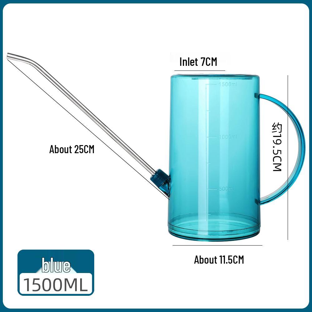 Arrosoir Transparent Grande Capacité en Acier Inoxydable avec Bec Long pour le Jardinage.