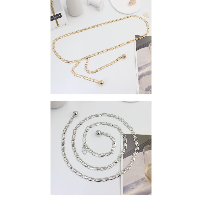 Mei Mary Adjustable Metal Hook Waist Chain - Korean Style Slimming Belt