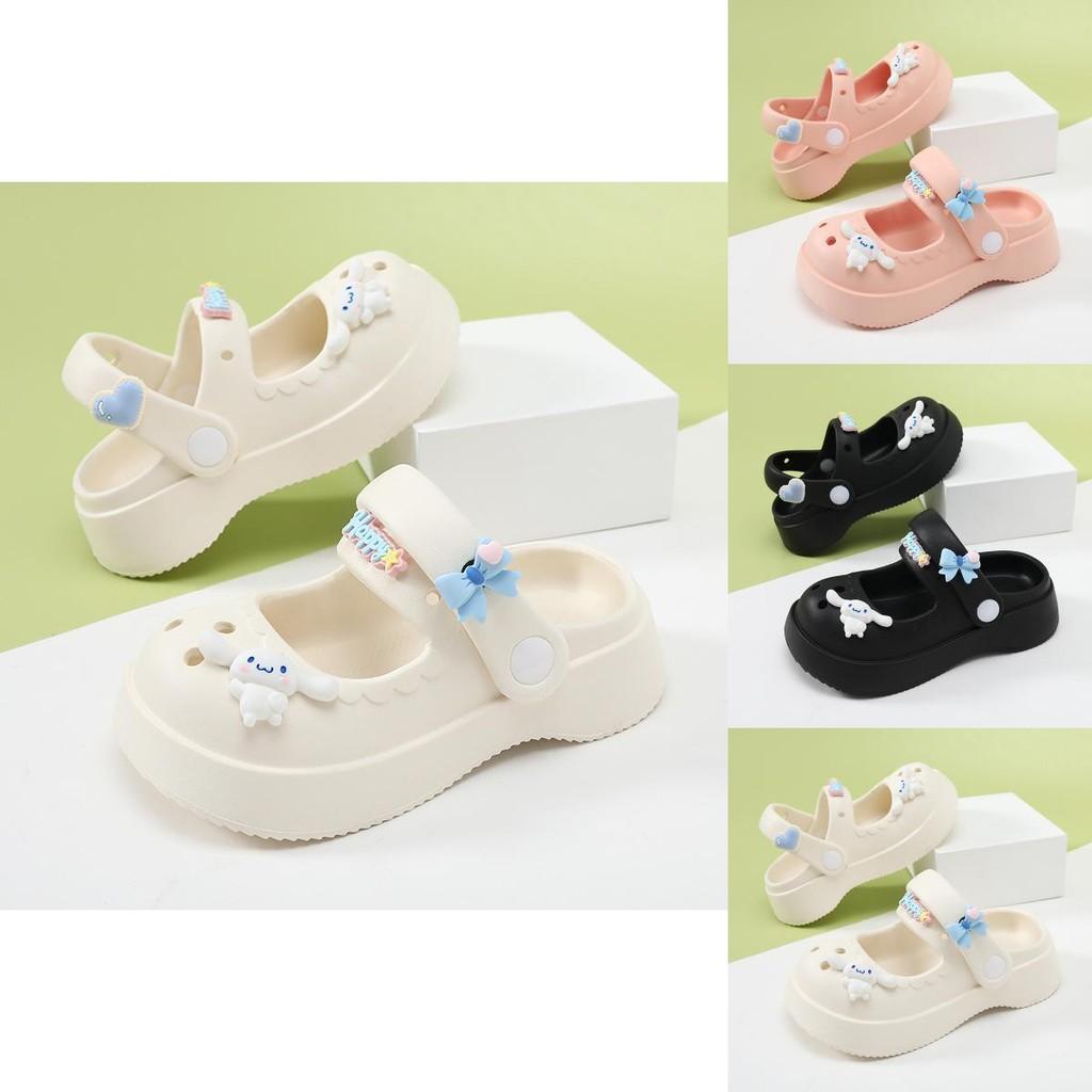 Sandalias de Verano Crocs de Dibujos Animados Transpirables para Niñas con Suela Suave Antideslizante de Eva