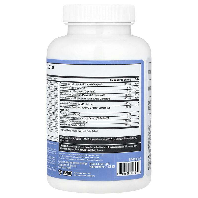 Strong Multi-Vitamin, 120 Capsules