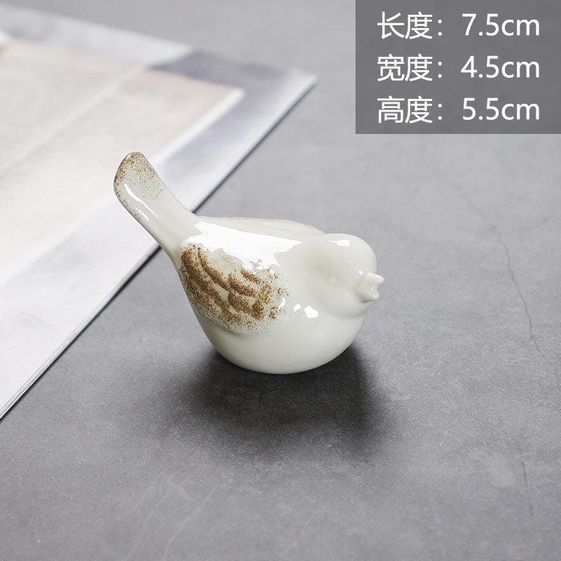 Креативные скандинавские фигурки животных, деревенские украшения, поделки, подарок, керамические белые птицы для сказочного сада, миниатюрные