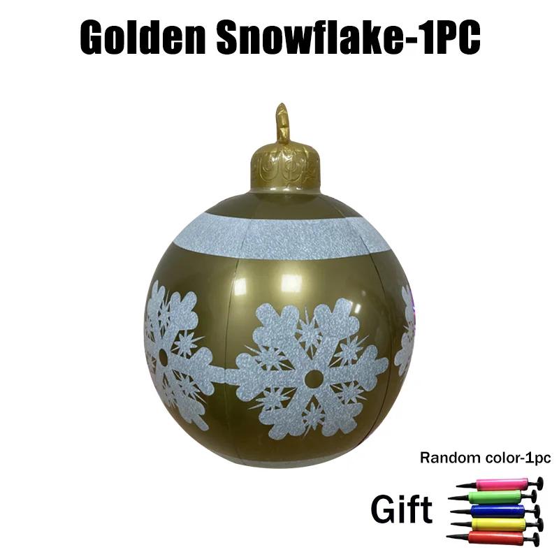 super 60cm Blow Up Christmas Ball PVC Inflatable Ornament for Outdoor Yard Porch Garden Holiday Party Decor