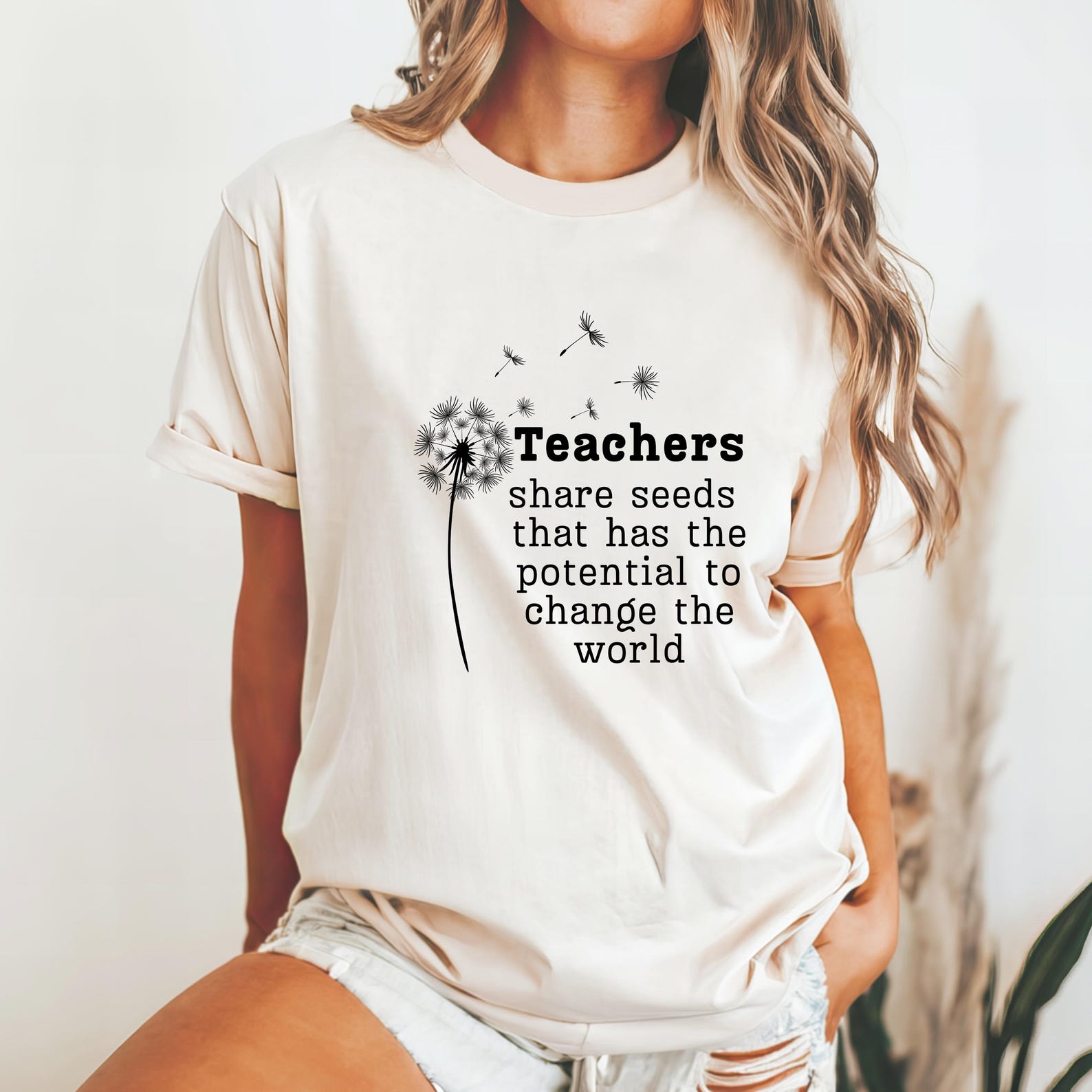 Teacher Planting Seeds Shirt - Dandelion Teacher Shirt, Appreciation Gift, Unisex Teacher Gift, Teacher Apparel TShirt, Comfort Colors 4XL