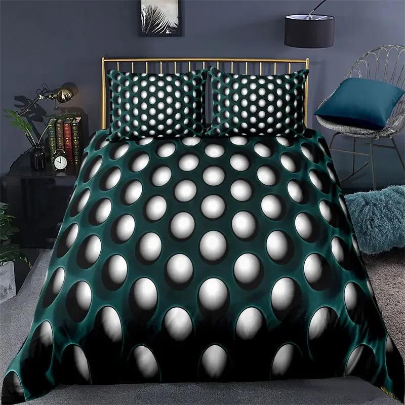 3D Honeycomb Abstract Geometric Comfortable Duvet Quilt Cover Pillowcase Bedding Set Children Bedroom Decoration Home Textile
