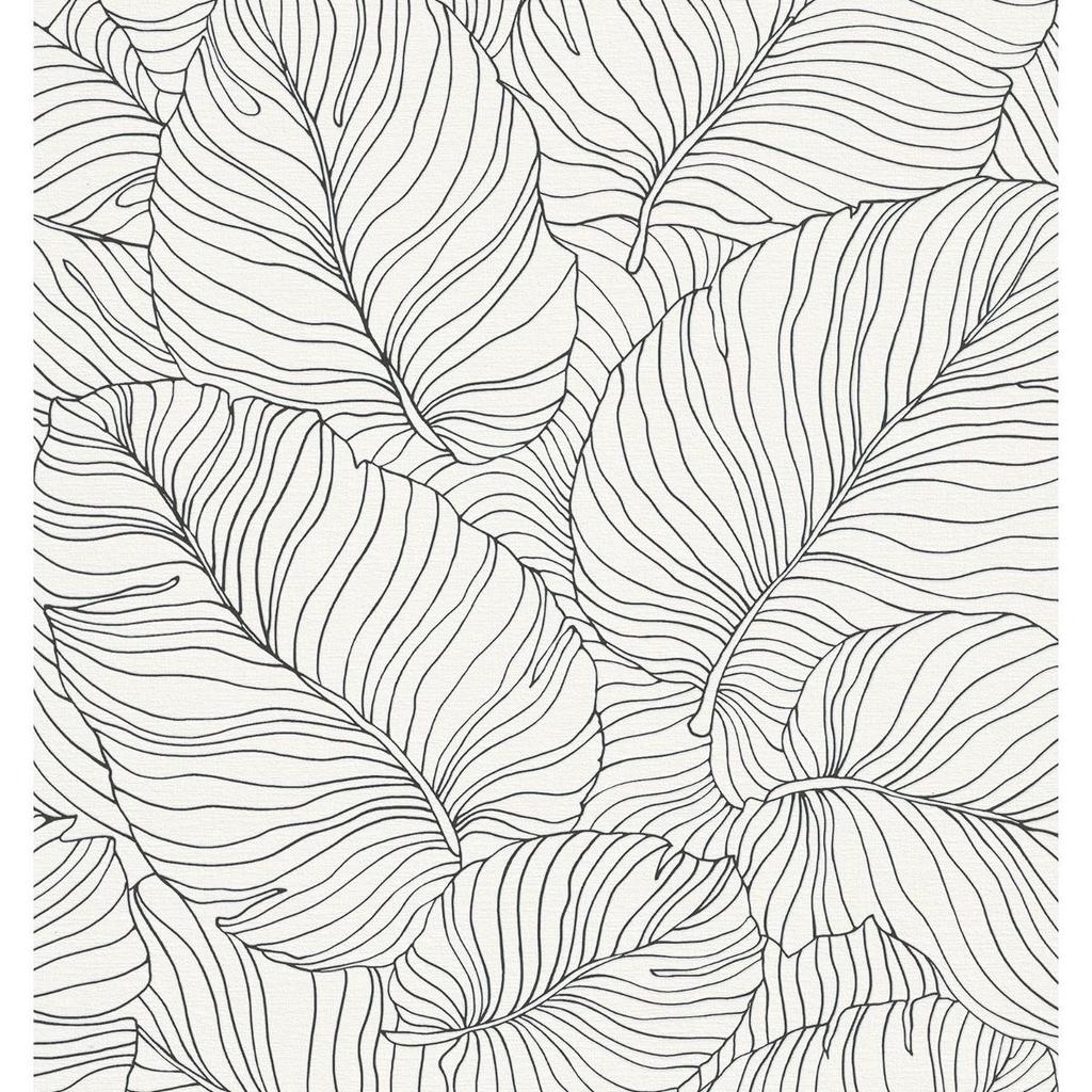 Grandeco Isa Bananbladstexturerad Tapet