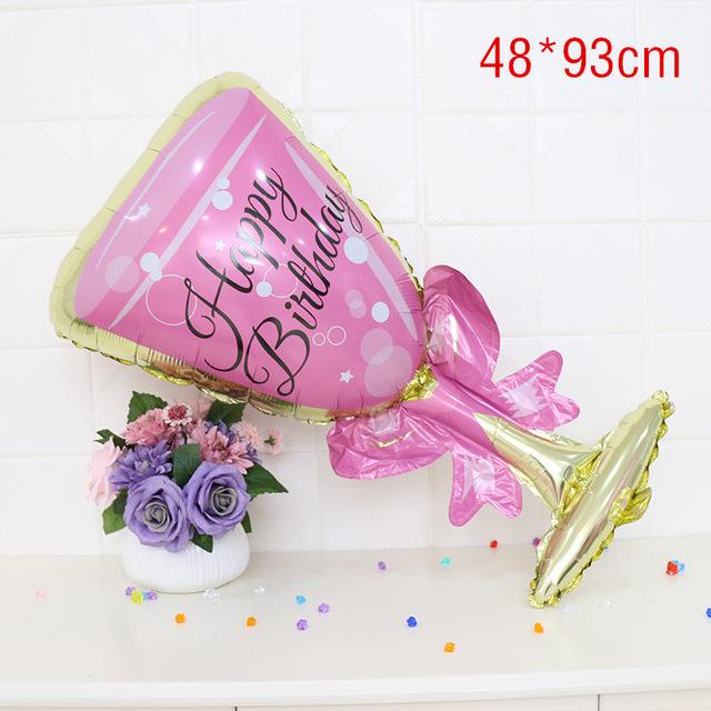 Champagne Cup Foil Balloons Wedding Balloons Whiskey Bottle Balloon Party Decoration Supplies