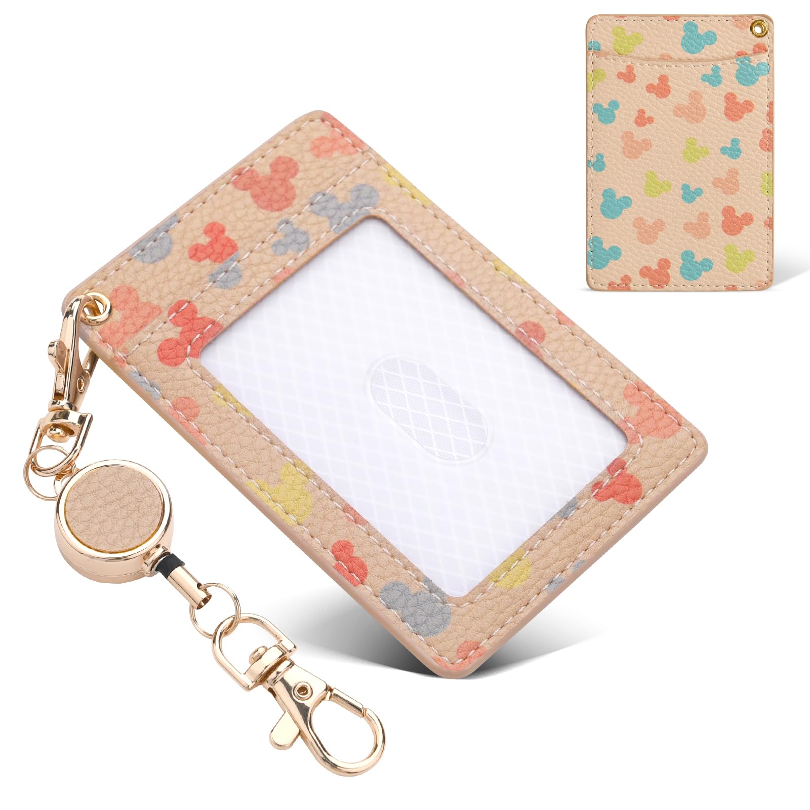 Женский кошелек-пропуск Lamawin из ПУ-кожи с вытяжным шнурком, дизайн с персонажем, тонкий, легкий, популярный аниме-кошелек-пропуск с вытяжным шнурком, идеально подходит для поездок на работу,