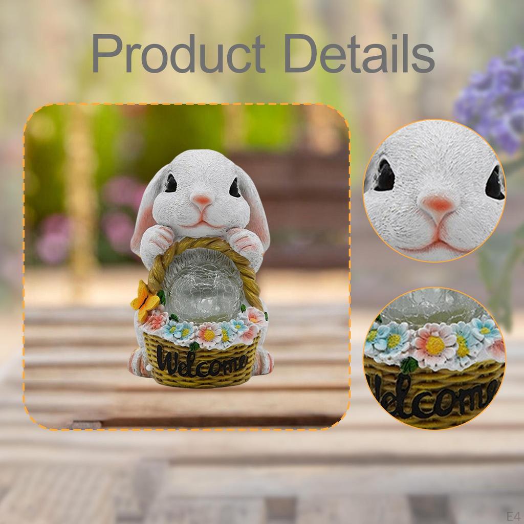 , Easter Bunny Figurine, Collector's Item for Garden, Waterproof, Gift Patio Or Balcony,