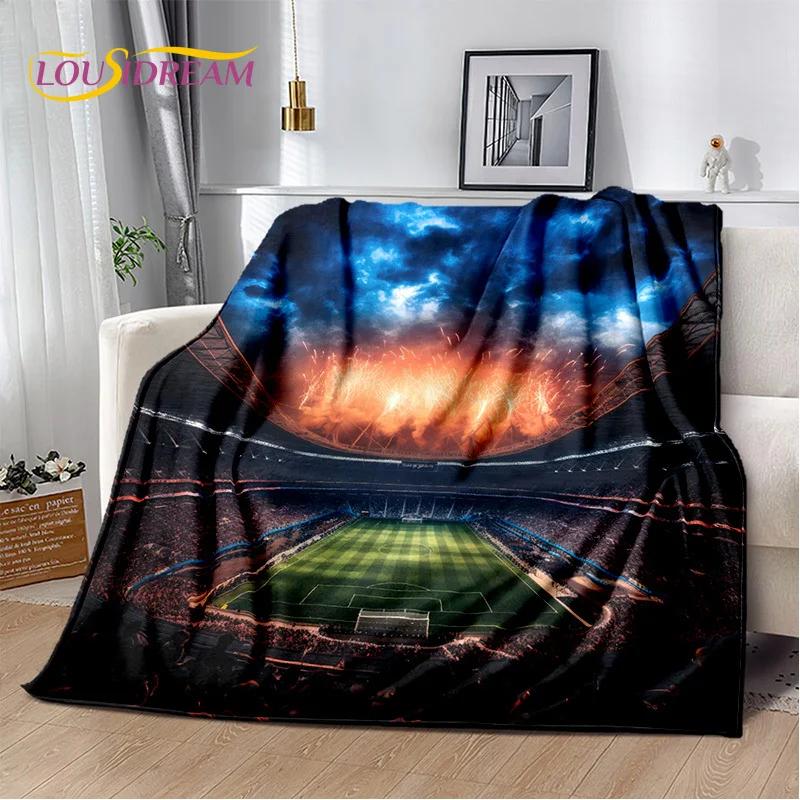 29 Stil Futbol Sahası Futbol Spor Karikatür Yumuşak Battaniye, Ev Yatak Odası Yatak Kanepe Seyahat Örtüsü Çocuk Hediyesi için Yumuşak Atma Battaniye