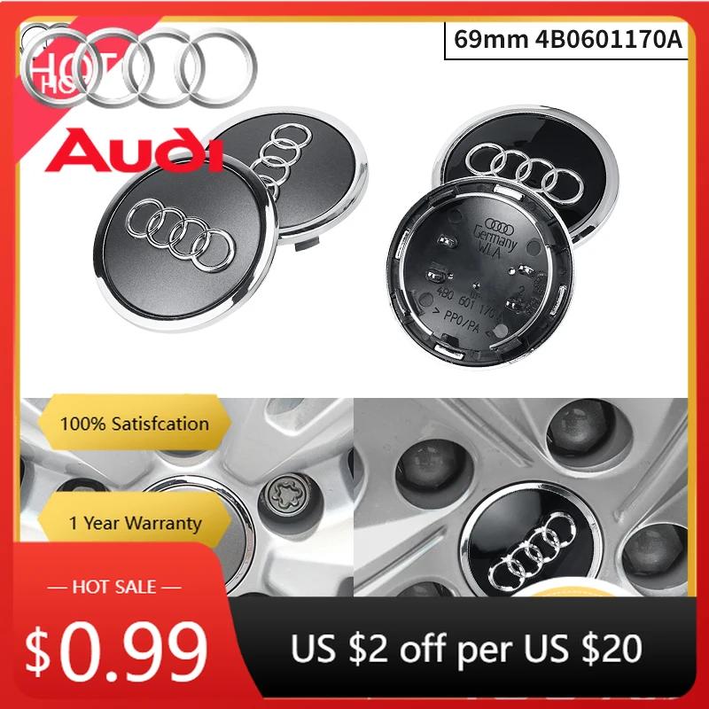 For A1 B5 Hub Caps Hot For A1 60/61/68/69mm A1 Emblem Badge Car Wheel Center Hub Cap Covers Auto Rim Cover For A1 TT Q2 Q3 Q4 Q5 D2