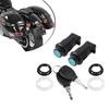 Universal Motorbike Rear Hard Saddlebag Lock Motorcycle Hard Saddlebag Locks Set with Keys Trunk Fits Motorcycles Accessories