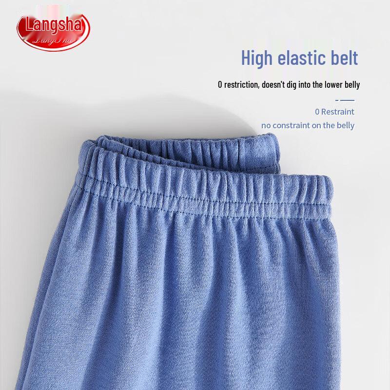 Langsha Boys' Pure Cotton Round Neck Pajama Set