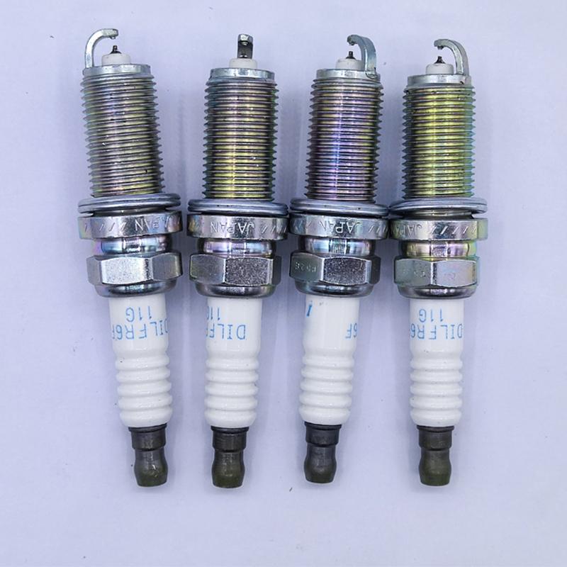 4pcs 12290-RBJ-003 DILFR6F11G Dual Iridium Spark Plug For Honda Hybrid Civic IX 1.5L Ight 1.3L 12290RBJ003 DILFR6F-11G