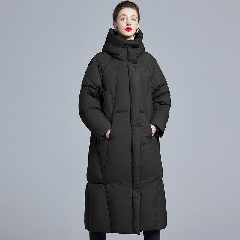 Europe Station Winter New Women's Down Jacket Thickened Large Size Down Jacket Manufacturer a Piece