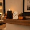 Cute Holding Nose Ghost Figurine Resin Ornaments Ghost Statue  Party Atmosphere Decoration