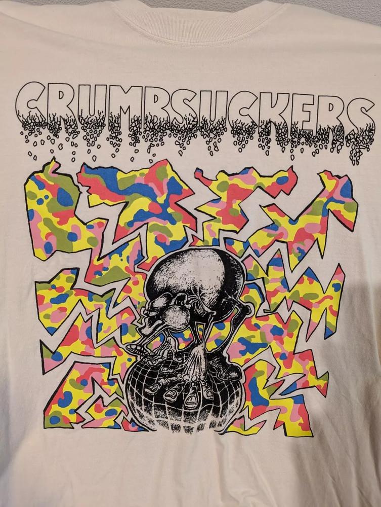 

CRUMBSUCKERS Band Hardcore Crossover Cotton White T Shirt Full Size S-4XL L