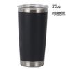 20oz Mehrfarbiger Edelstahl Auto-Becher 304 Innenleben Isoliertes Thermosgefäß, Tragbarer Auslaufsicherer Reise-Kaffeebecher