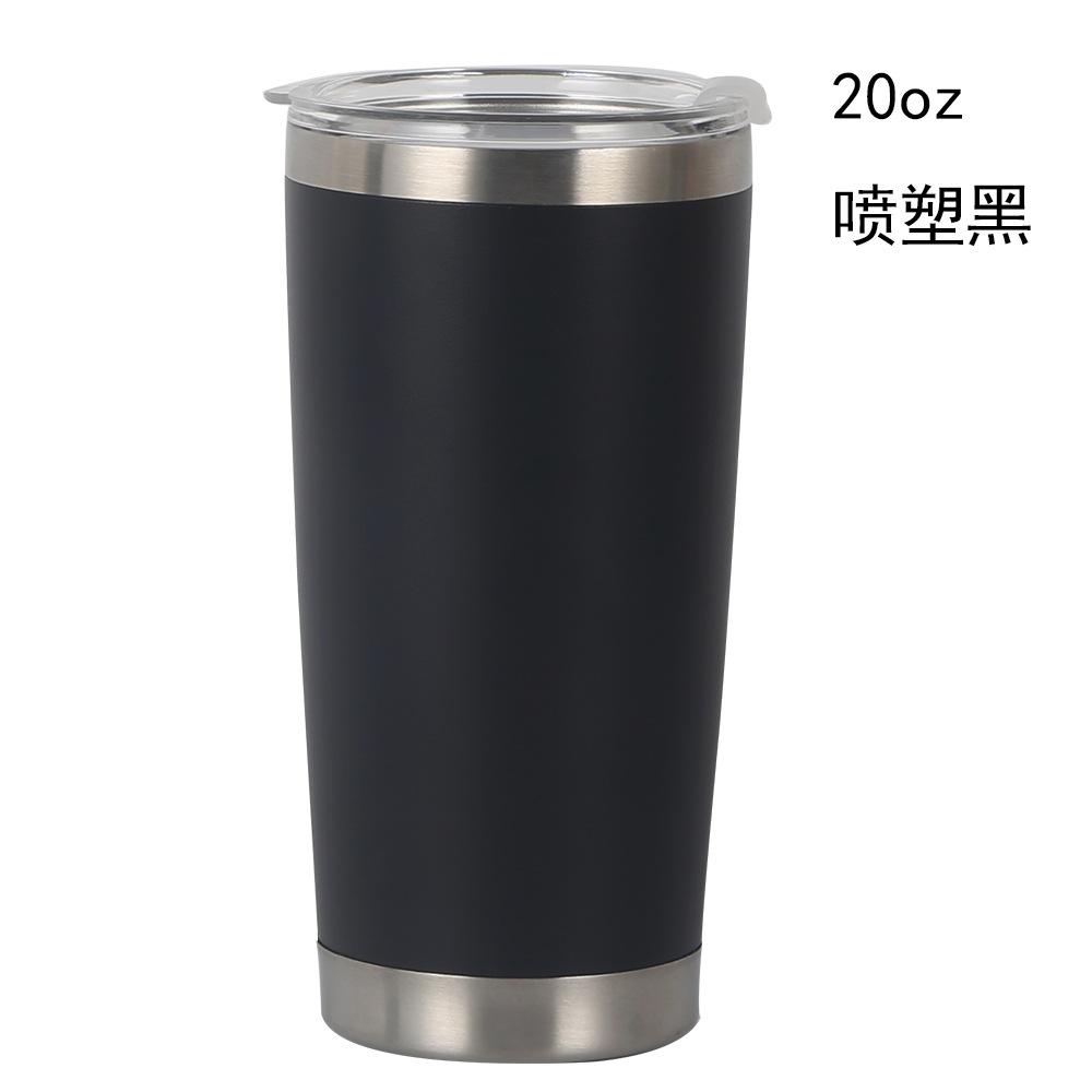 20oz Mehrfarbiger Edelstahl Auto-Becher 304 Innenleben Isoliertes Thermosgefäß, Tragbarer Auslaufsicherer Reise-Kaffeebecher