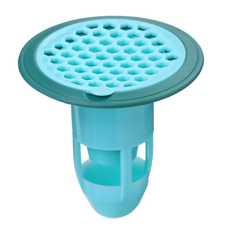 

Houseeker Слив для душа, пола, сифон, пробка-сетка, силиконовый фильтр для раковины против запаха, защита от насекомых, дезодорирующая крышка зелёный