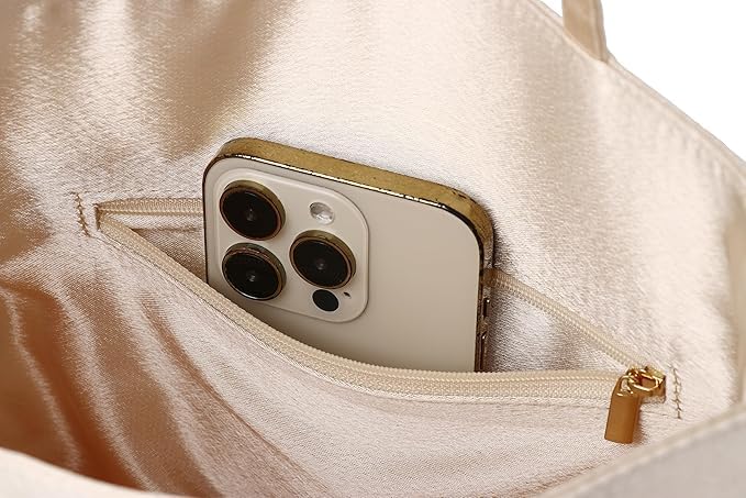 Wedding Bag Clutch Bag Party Bag Formal Bag with Chain 3WAY Gold [SUNSPOT] (Champagne W)