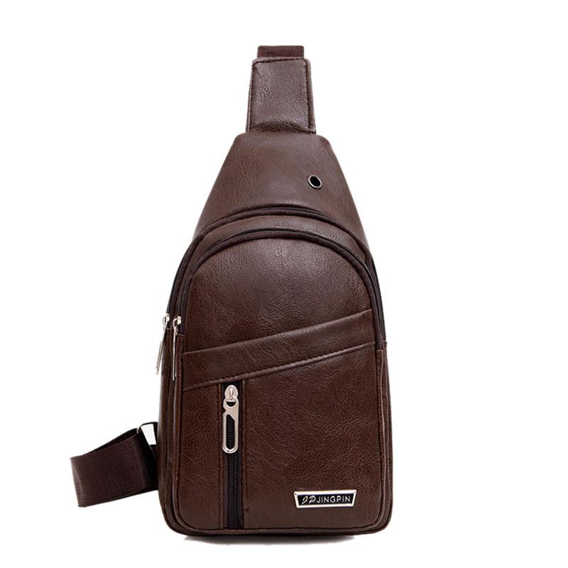Fashion sports crossbody shoulder bag, large capacity men's chest bag, crossbody bag, small backpack