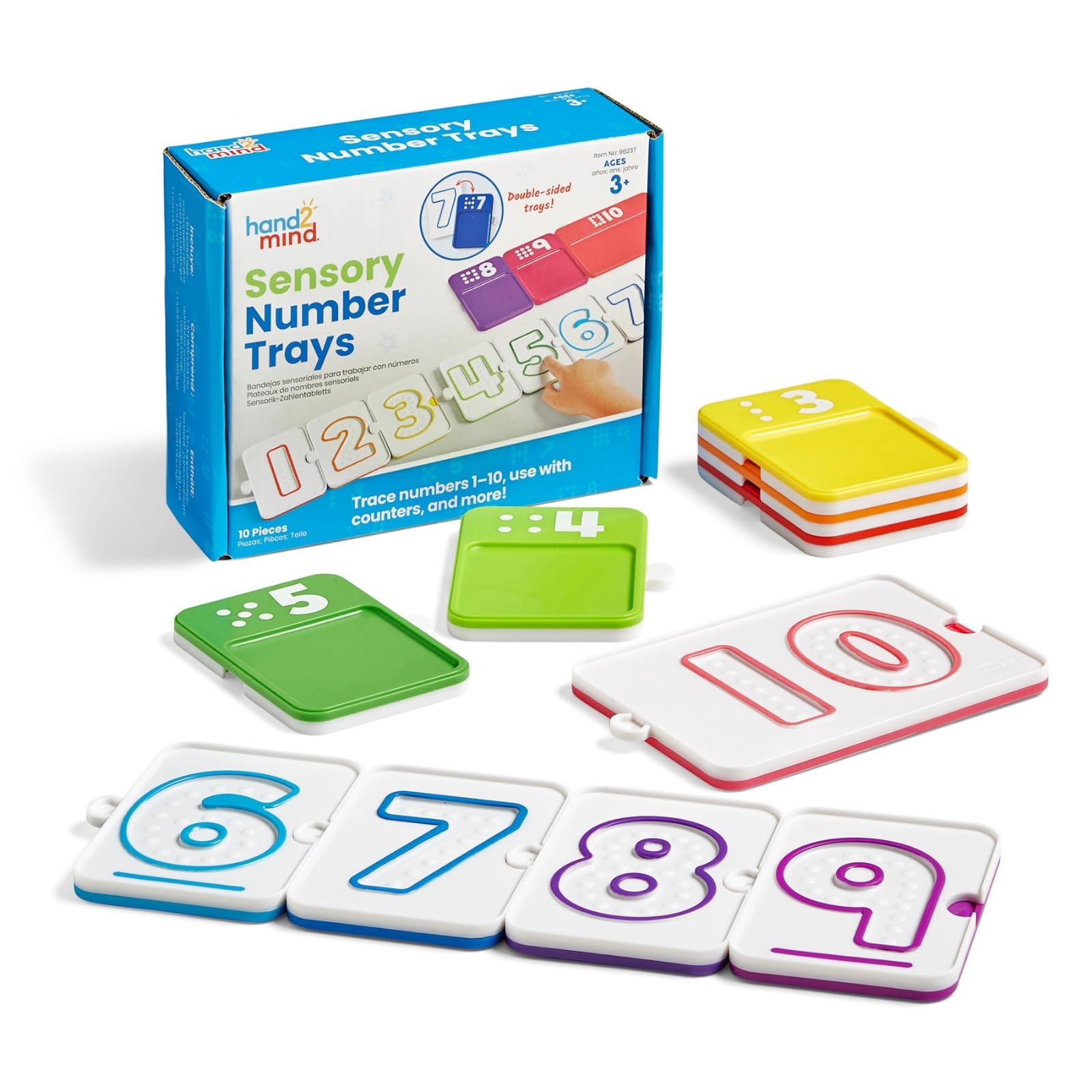 

Learning Resources Trace and Learn Number Number Math Educational Authentic Tray, Play, Toy, Toy, 96237,