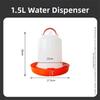 1.5L 8L 15L Poultry Drinker Feeder Plastic Water Container Durable Bird Chick Waterer  Chicken Coop