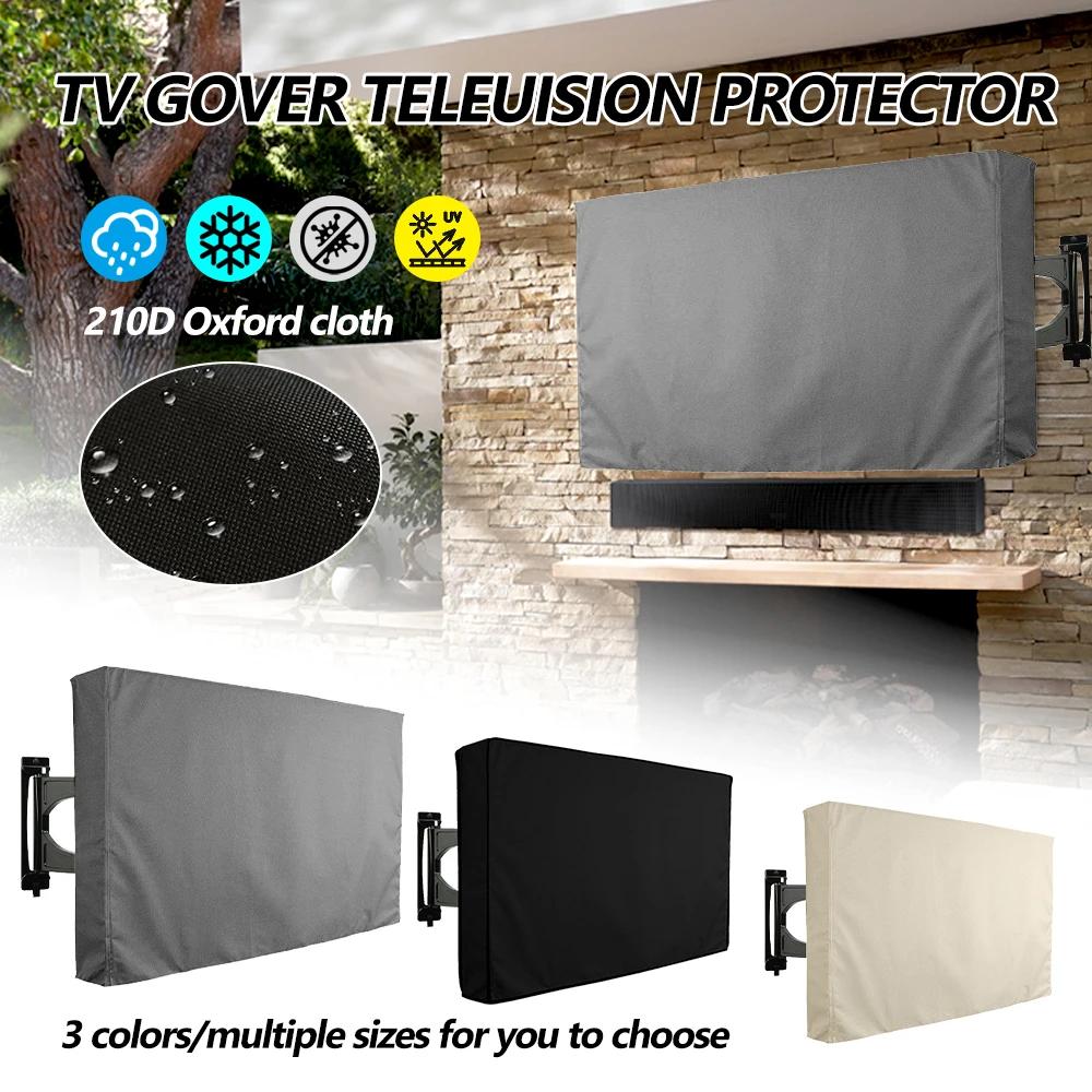 Outdoor TV Cover 32" 40" 46" 50" Protect TV Screen For Garden Patio Weatherproof Resistant Protect Bag