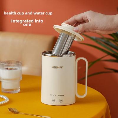 Elektrischer Mehrzweck-Heizbecher: Wasser kochen, Temperatur halten und Milch aufschäumen für Büro und Zuhause.