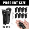 50 Sock Clips for Washing Machine and Dryer Laundry Clips, Socks Clothespin, Sock Clip, Black