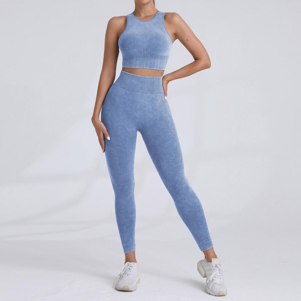 Women's Sports Bra Vest, High Waist And Hip Lifting Fitness Pants, Yoga Suit Set