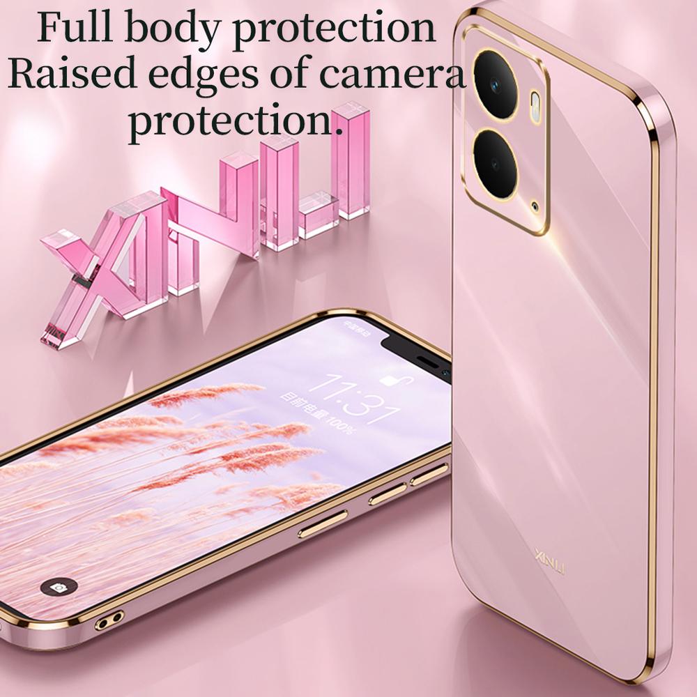 XINLI For Realme Neo7x 5G Case Ring Kickstand Electroplating TPU Phone Cover