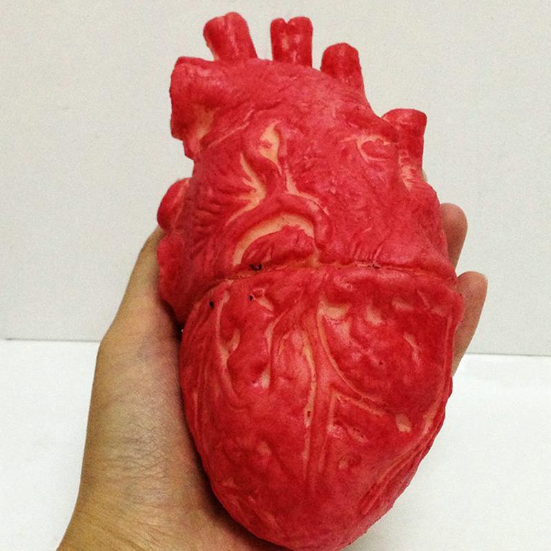 Halloween Horror Bloody Fake Brain Heart Props Lifelike Simulation Human Organ Decorations For Spooky Home Party Decorations