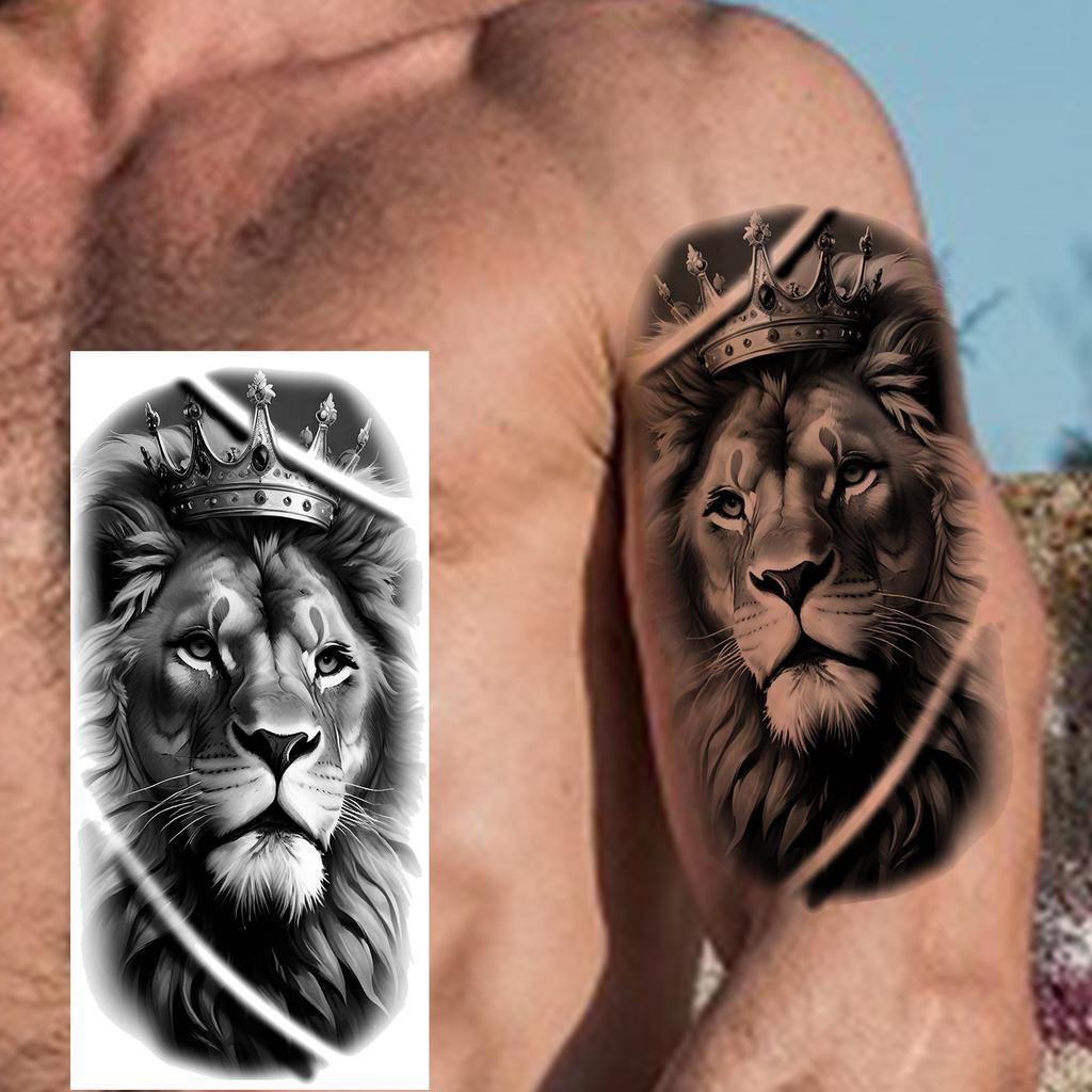 1 Sheet Fashion Dragon Temporary Tattoos For Men Adults Women Forearm Arm Leg Waist Tattoo Sleeve Sticker Disposable Decoration