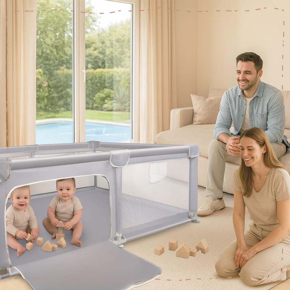 Kivo 120x180 cm Foldable Children's Playpen and Dry Pool