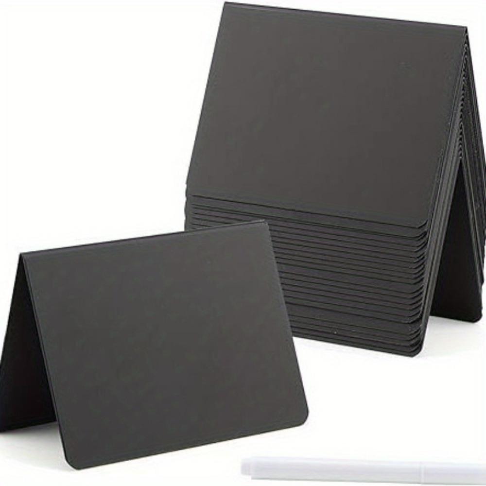 12Pcs/Pack Mini Chalkboards Rectangular Blackboard Double Sided Chalkboards Wedding Birthday Party Home Decor Sign Message Board